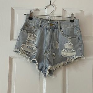 Shein Distressed Jean Shorts
